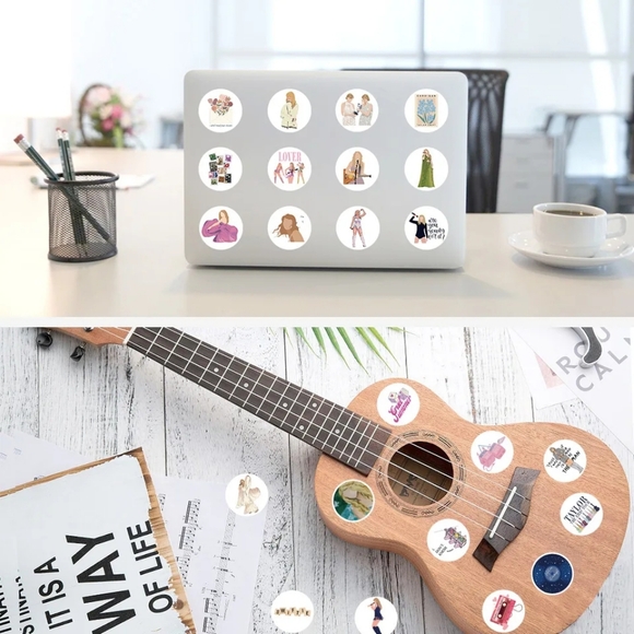 🆕 Taylor Swift 200 piece Stickers Roll 50 patterns - Picture 3 of 6